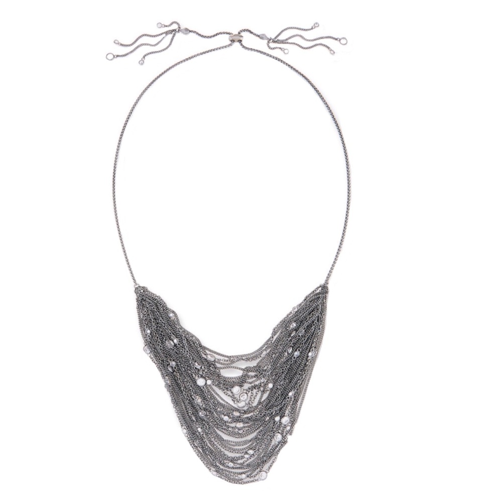 KENDRA SCOTT • Anastasia Bib Necklace in Hematite
